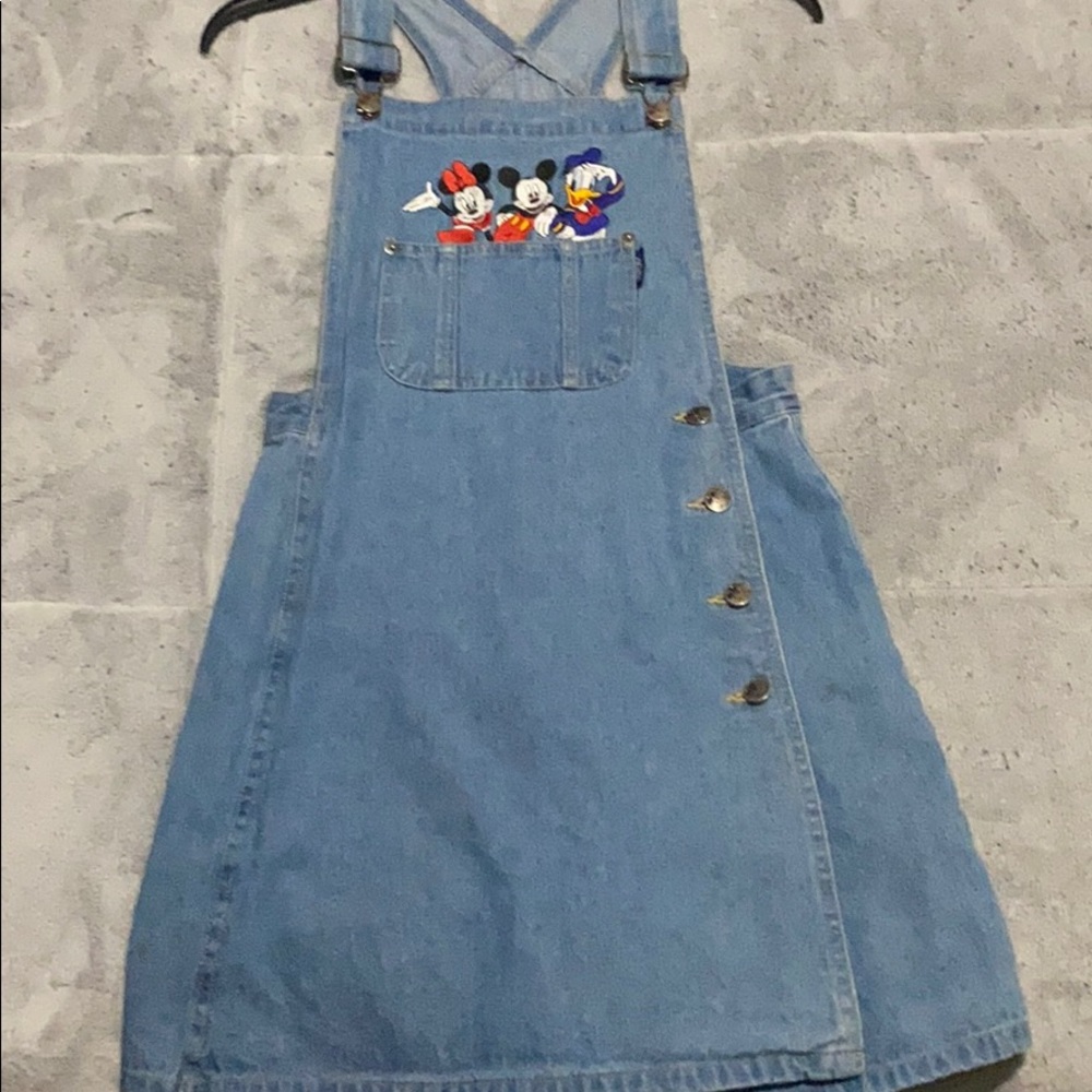 Mickey Mouse Jerry Leigh Vtg Denim Overalls